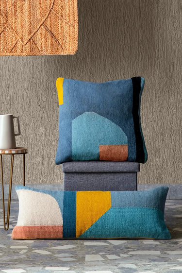 Handmade Geo Shapes Lumbar Pillows
